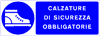 cartello obbligo di calzature di sicurezza