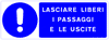 cartello obbligo lasciare libero il passaggio